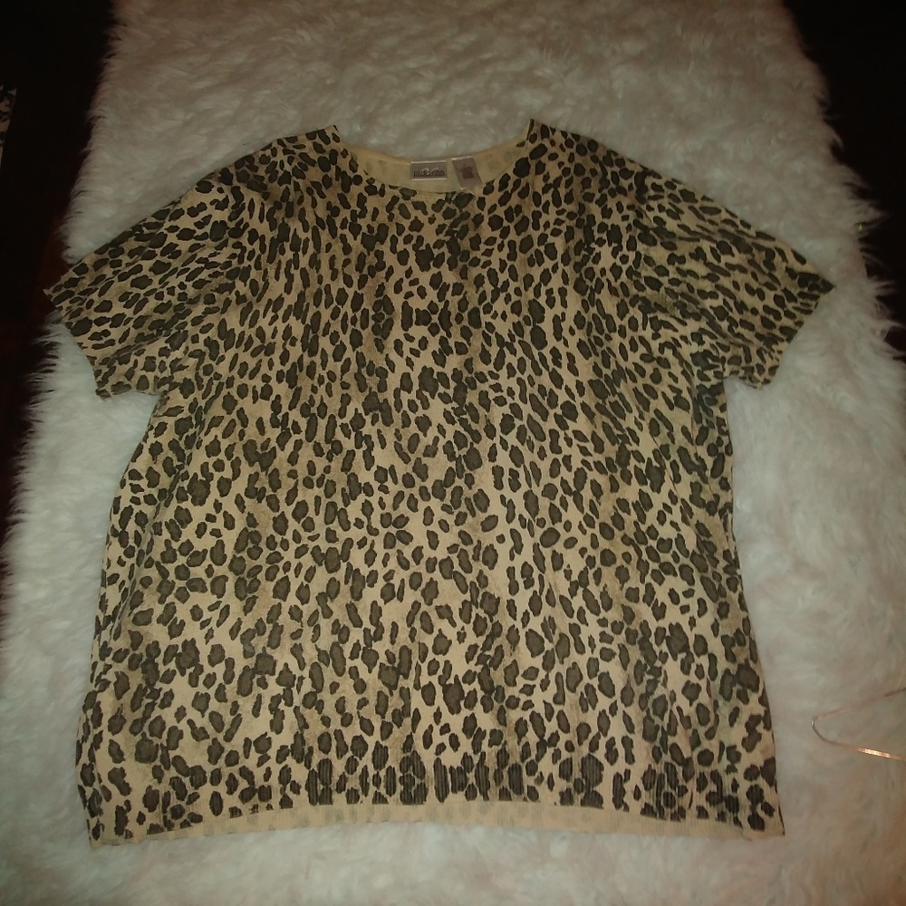 Vintage leopard Liz Claiborne top